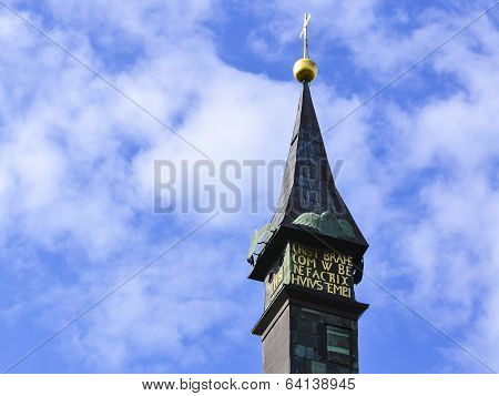 Tower of Brahe church in Visingso in Sweden