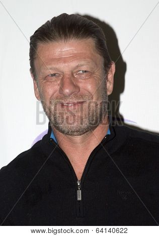 APRIL 19-ANAHEIM, CA: Sean Bean arrives at the 2014 Annual Wondercon press room for TNT's 
