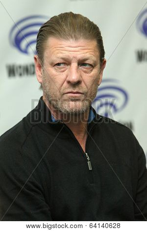 APRIL 19-ANAHEIM, CA: Sean Bean attnds a press conference at the 2014 Annual Wondercon press room for 