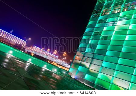 Green Shiny Building in Austria