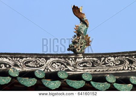 roof design of medieval Chinese village house