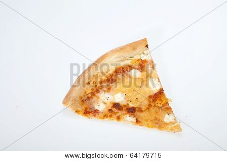 delicious italian pizza isolated over white background