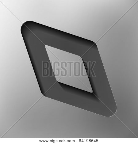 parallelogram, abstract icon, vector style