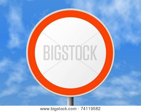 Round sign (clear), clipping path for sign