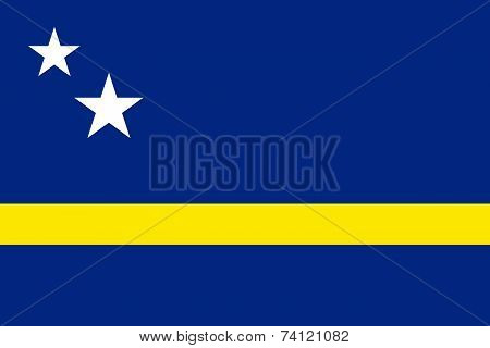 Flag Of Curacao (curaçao, Kòrsou)
