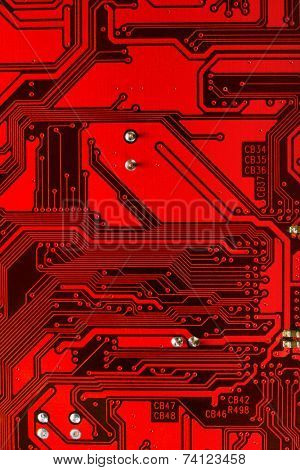 Macro of computer board, technology background