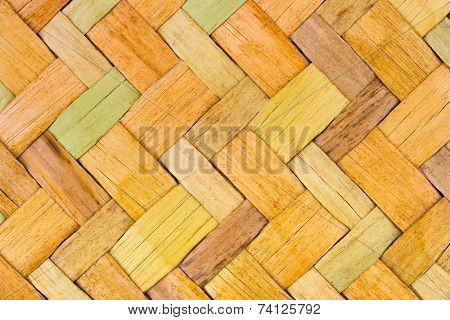 Wicker wood background, abstract geometric pattern
