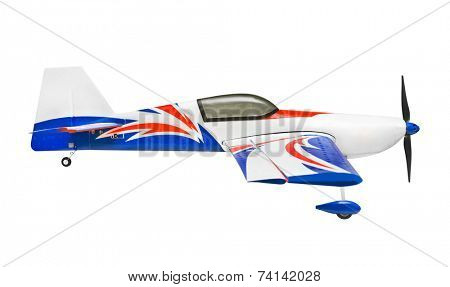RC plane isolated on white background