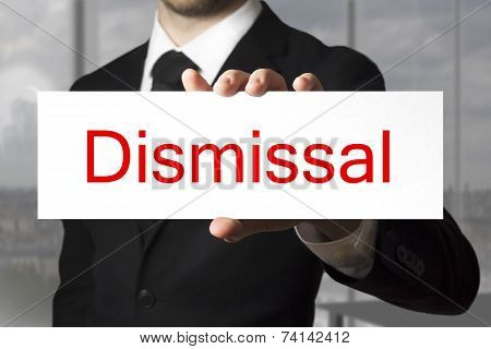 Businessman Showing Sign Dismissal