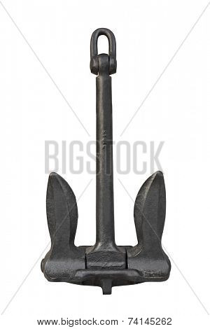 Retro anchor isolated on a white background