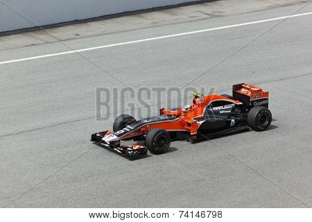SEPANG, MALAYSIA - APRIL 8: Jerome D?Ambrosio (team Marussia Virgin) at first practice on Formula 1 GP, April 8 2011, Sepang, Malaysia