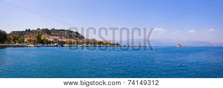 Panorama of Nafplion, Greece - travel background