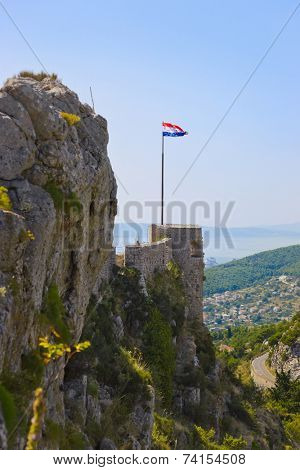Old fort in Split, Croatia - architecture background