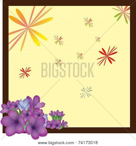 Frame with flower