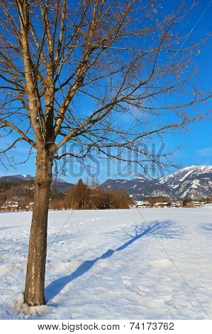 Mountains ski resort Strobl Austria - nature and sport background