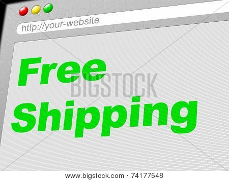 Free Shipping Shows With Our Compliments And Delivering