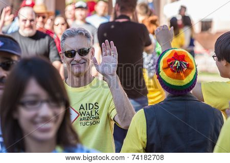 Man At Aidswalk
