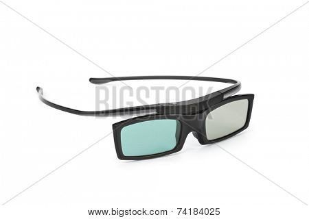 3d glasses isolated on white background