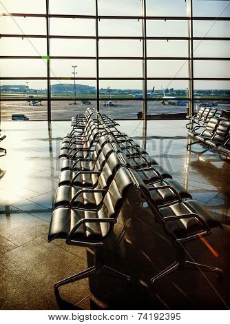Empty Departure Lounge At The Airport