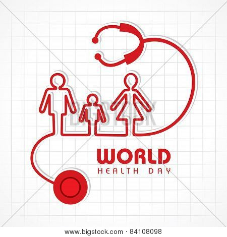 Creative World Health Day Greeting stock vector