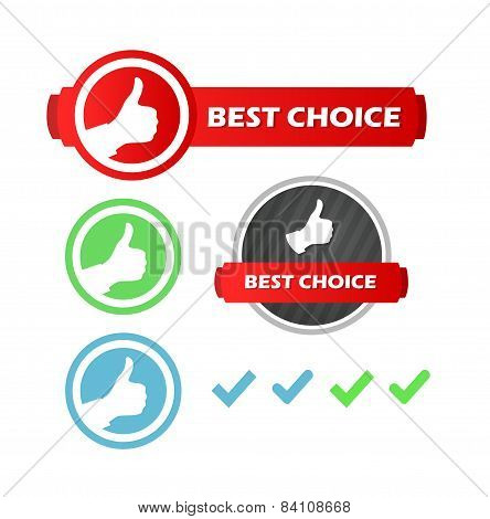 Best Choice, Set Of Icons