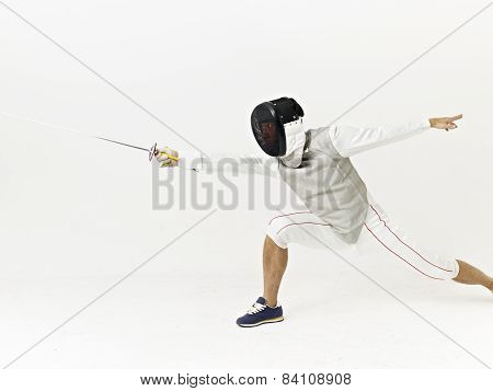 Fencer In Action