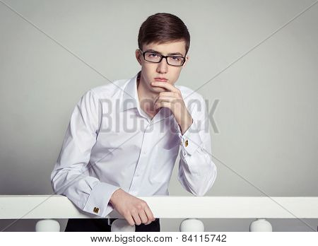 Serious young man