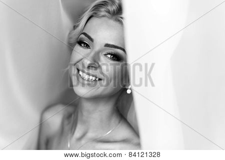 Morning Portrait Of Beautiful Bride