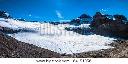 Panorama View Of Swiss Alps