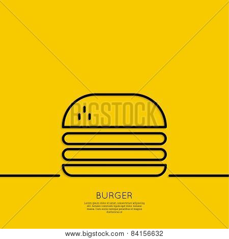 Hamburger icon on a yellow background.
