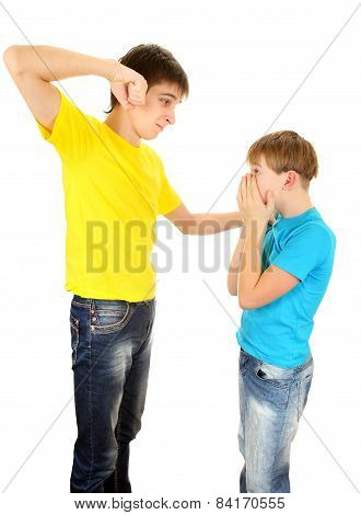 Teenager Threaten Kid