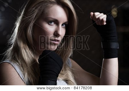 Fighting Girl Training Pugilism