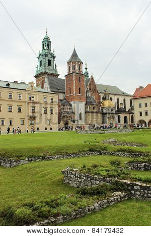 Wawel beautiful architectural castle complex