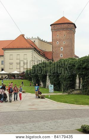 Wawel beautiful architectural castle complex