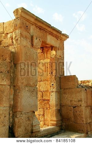 Ruins Of Avdat - Ancient Town Founded And Inhabited By Nabataeans In  Negev  Desert