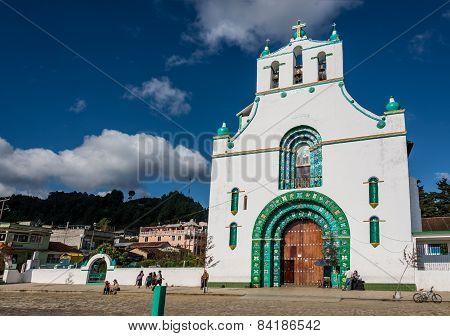 People Gathering around local Church at San Juan Chamula.