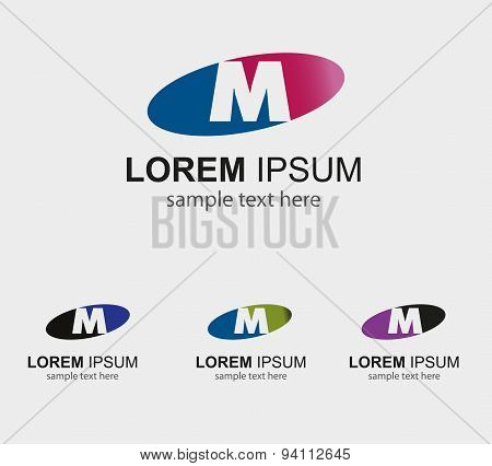Letter M alphabet logo vector letter M icon