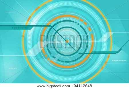 Abstract Tech Circle Technology Background