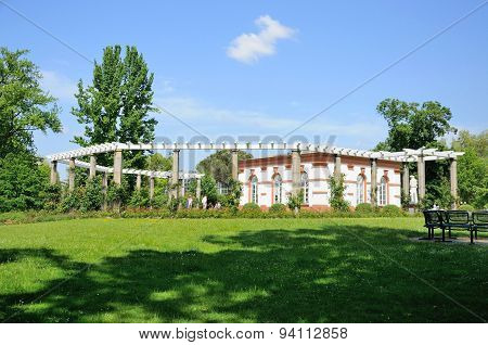 Nature And A White Building in Frankfurt Am Main, Hessen, Germany