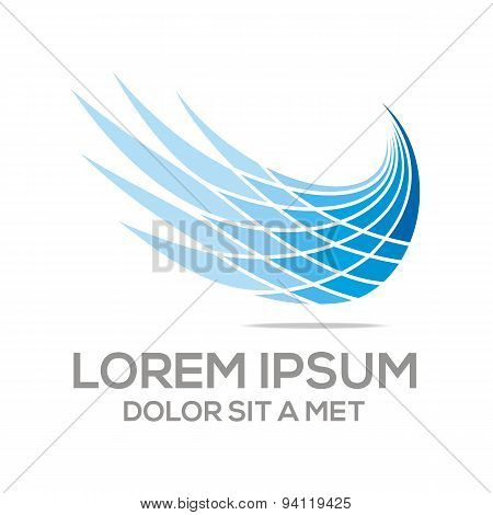 bird abstract vector icon logo symbol