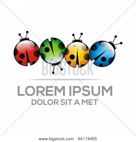 logo bugs vector icon animal
