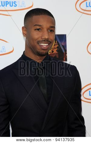 LOS ANGELES - JUN 6:  Michael B Jordan at the Lupus LA Orange Ball  at the Fox Studios on June 6, 2015 in Century City, CA