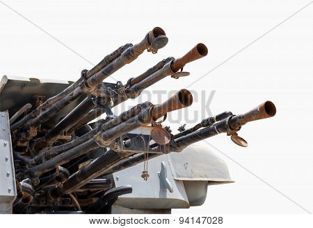 Anti-air Weapon System. Isolated With Clipping Path