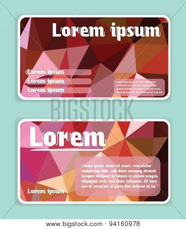 Brochures Low Poly Art Style