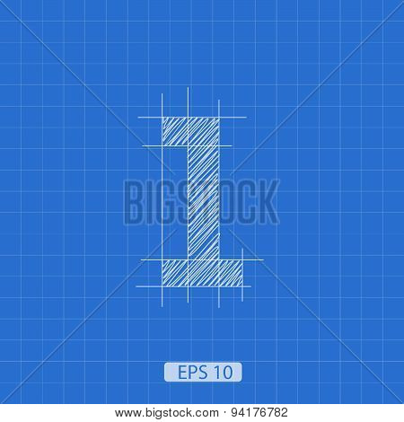 architectural plan one number