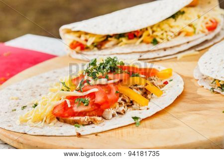 tortilla with chicken