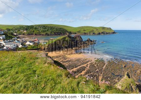 Warm summer weather drew visitors to the beautiful South Devon coastal village of Hope Cove