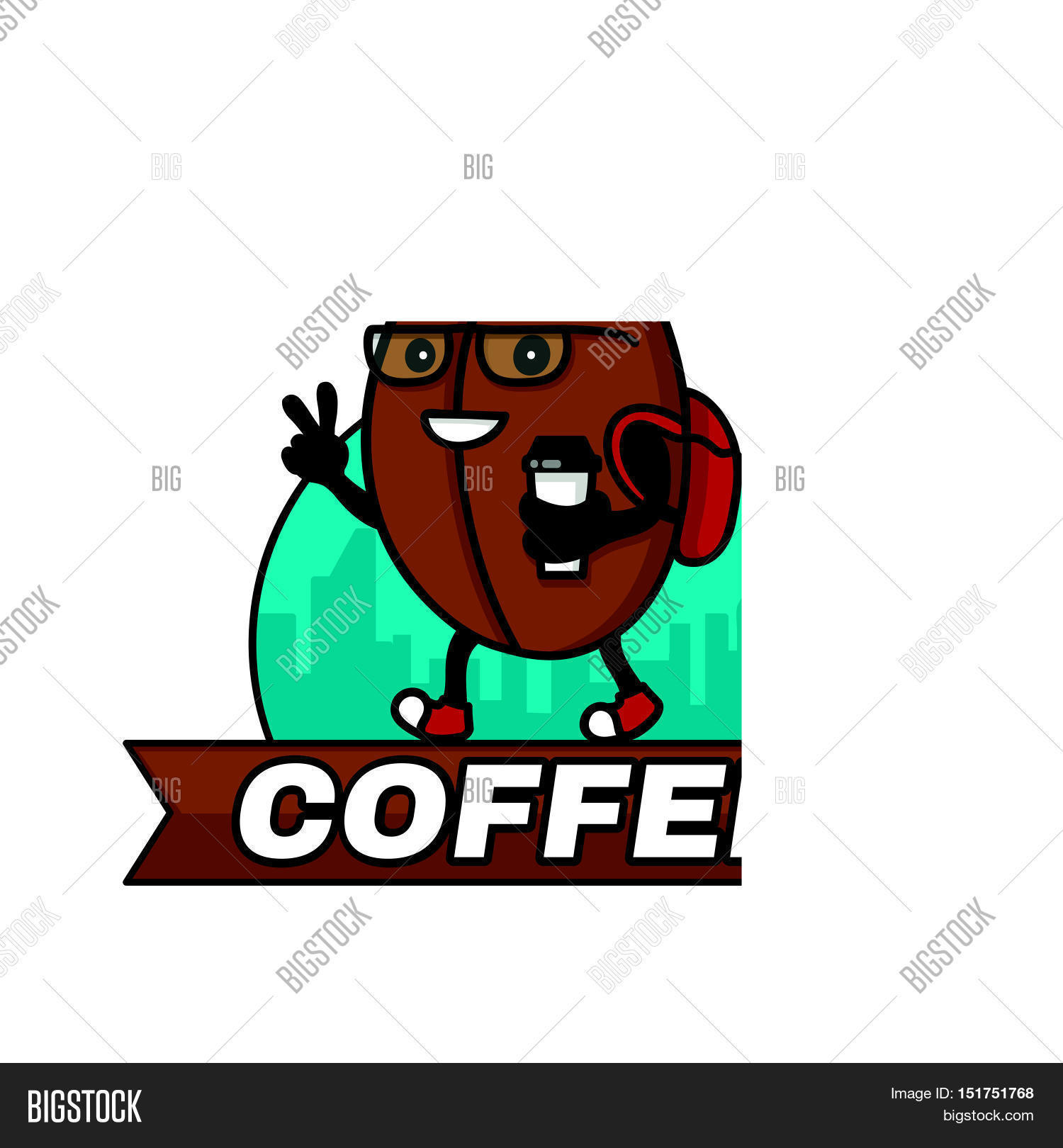 Hipster Coffee Bean Vector Photo Free Trial Bigstock