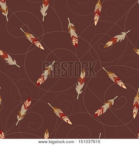 vector seamless background texture pattern colorful feathers