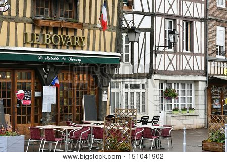 Ry France - june 23 2016 : the picturesque village in summer